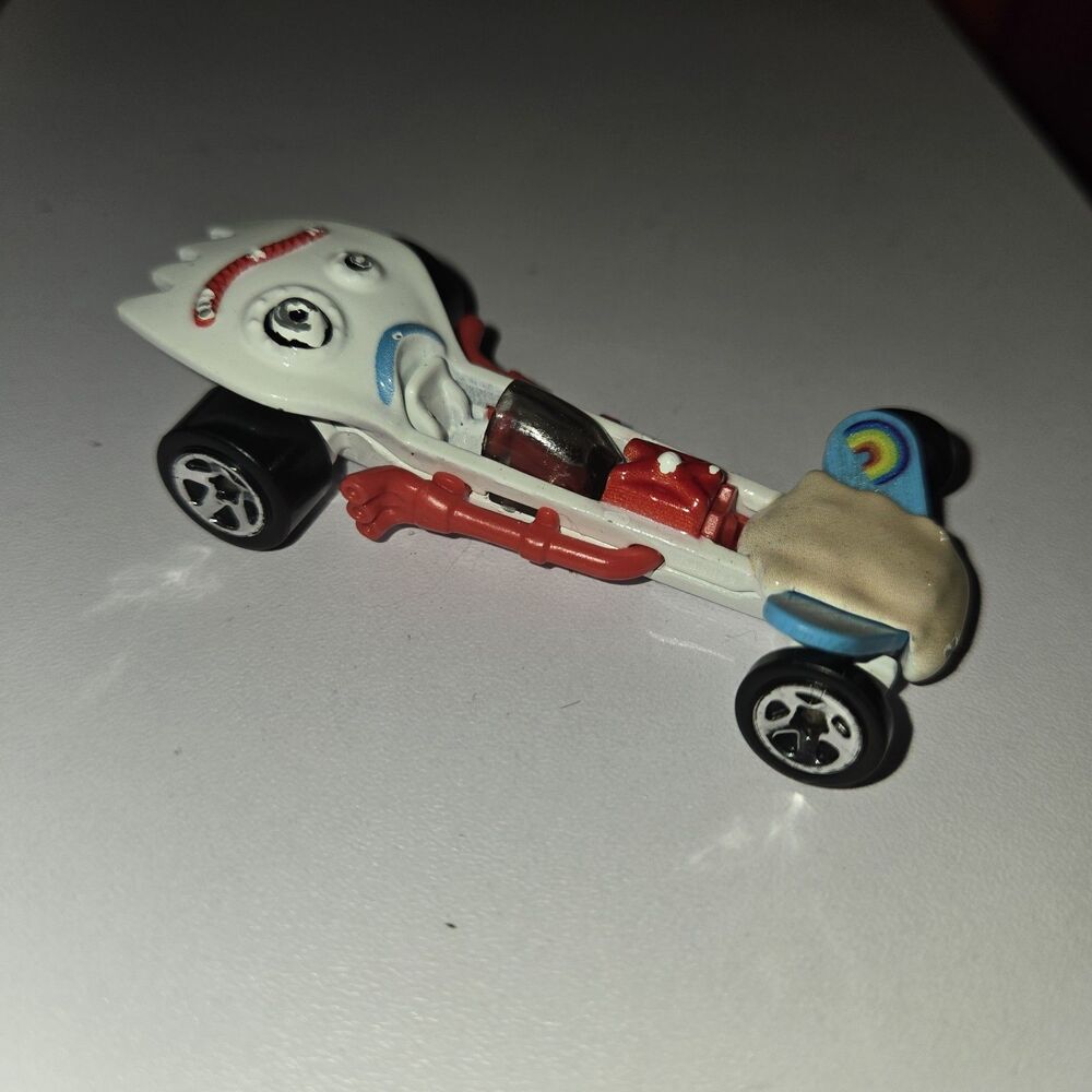 2018 Hot Wheels Disney Pixar Toy Story #4 Forky Dragster Car Loose EUC